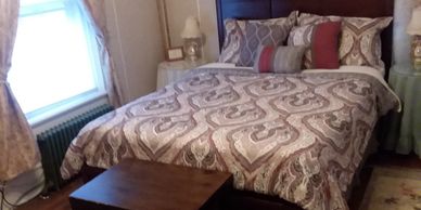 Queen bed, $135 per night