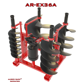 AR-EX36A Mobile Auger Rack for storage of 36" and smaller augers
