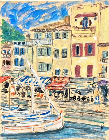 Stroll in Cassis
Oil on canvas
11" x 14"
$500 (framed)
Contact me: 4handarts@gmail.com