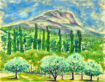 Mountain Shadow Olive Grove
Oil on canvas
16"x20"
$800
Contact me: 4handarts@gmail.com