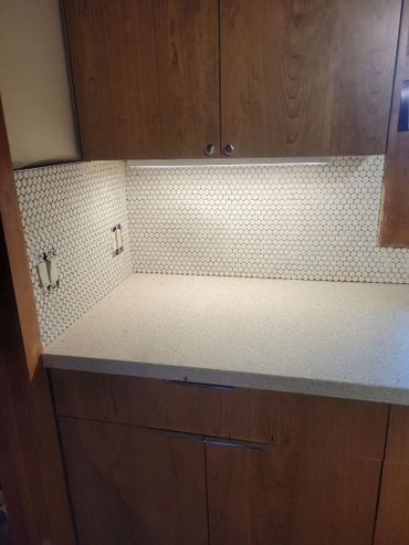 Kitchen remodel project tile