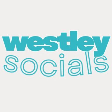 Logo of Westley Socials in blue on a light background.