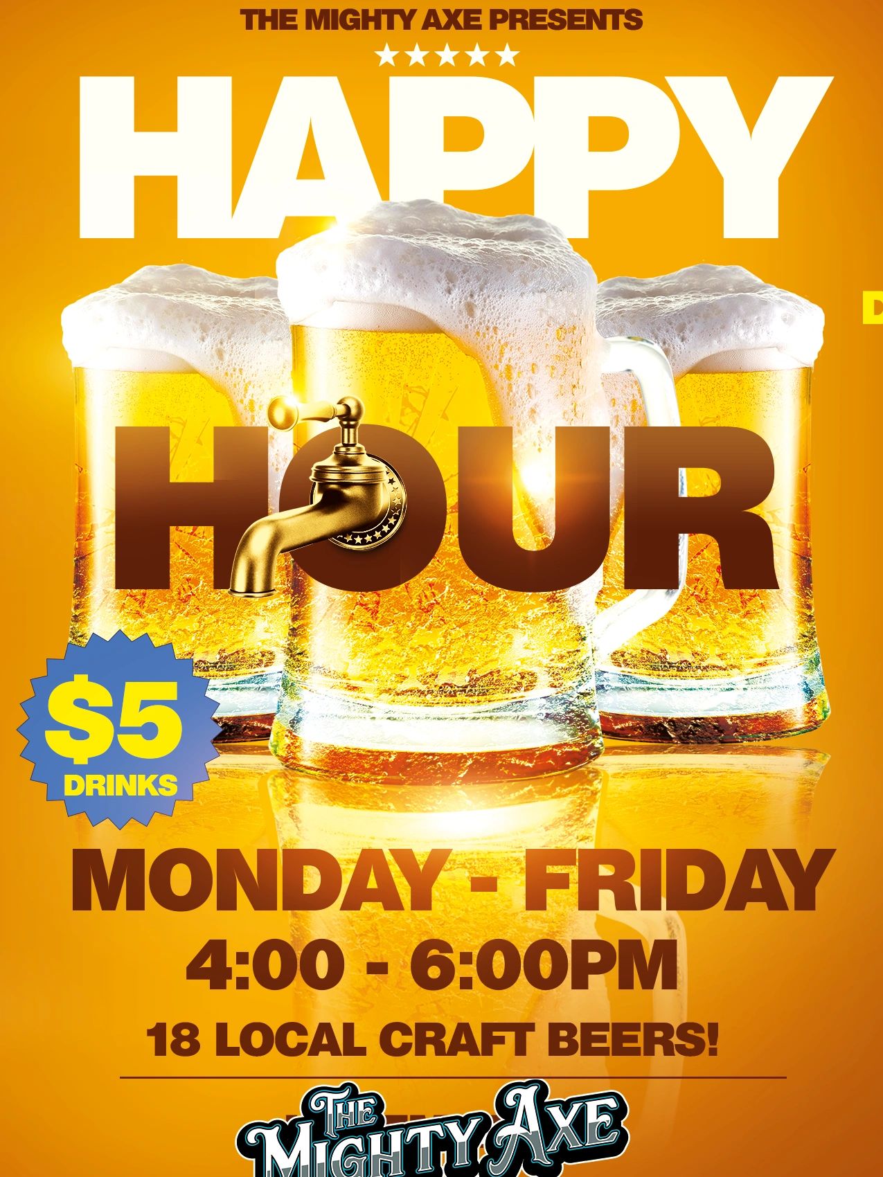 Happy Hour at The Mighty Axe
