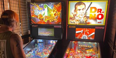 The latest pinball machines at the mighty axe