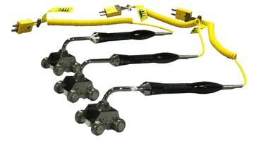 Three Rolling Thermocouples