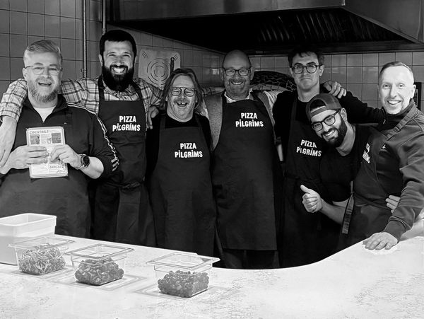 Team Photo at Pizza Making