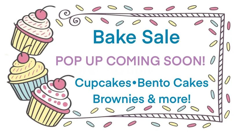 Bake sale pop up flyer
