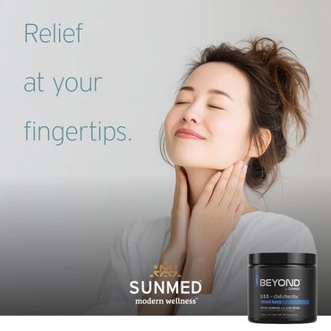 Image in a series for an evergreen campaign for relaxation, showing a happy woman.