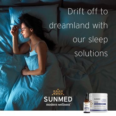 Image in a series for an evergreen campaign for a sleep aid, showing a woman sleeping soundly.
