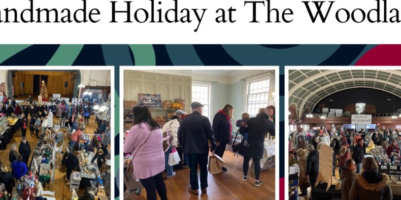 Crowds enjoy a handmade holiday market at The Woodlands venue.