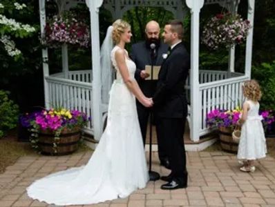 A couple getting married