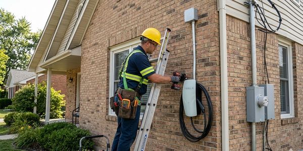 Residential Installation of level 2 48amp 240v EV charger.