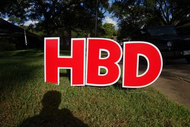 Red Happy Birthday set