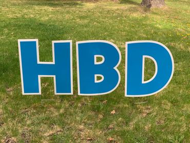 Light Blue/ Blue Happy Birthday Set