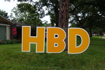 Yellow Happy Birthday set