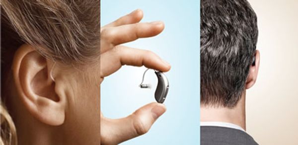 reNew Hearing example of new behind ear aids