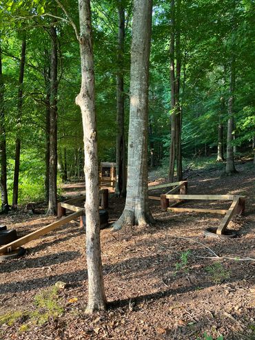 weaving incline/decline balance beam