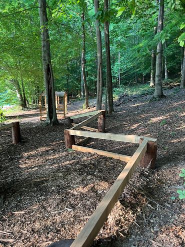 weaving incline/decline balance beam