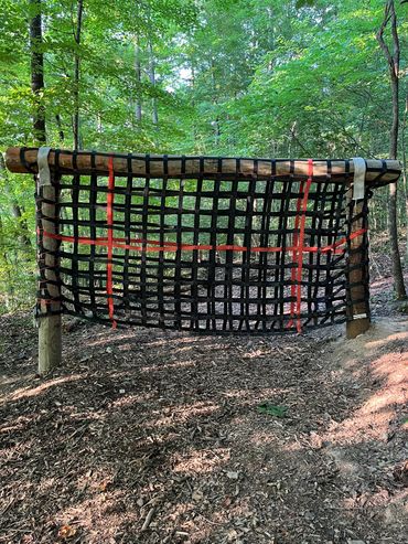 vertical climbing army cargo net