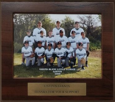 2009 sponsorship of Grand Blanc Little League