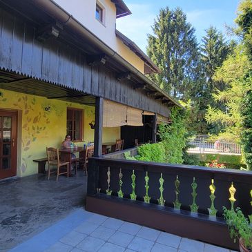 Terrace at Krka River Lodge - Slovenia