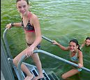 Daughters ten years ago on Floating Dock Steps