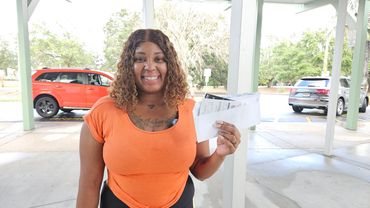 Family matriarch receives financial support from SBAC after the family is impacted by a hurricane-re