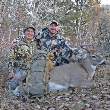 Tino and me on a whitetail hunt