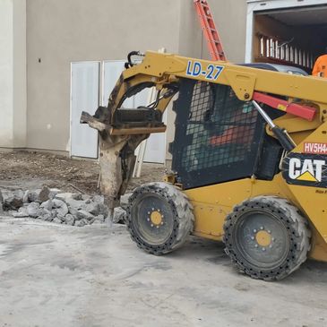 Concrete demolition.