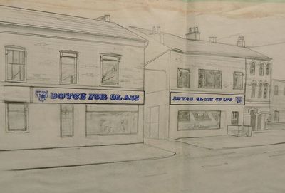 Sketch of premises of Boyce Glass 14 to 16 Witton Road, Aston, Birmingham