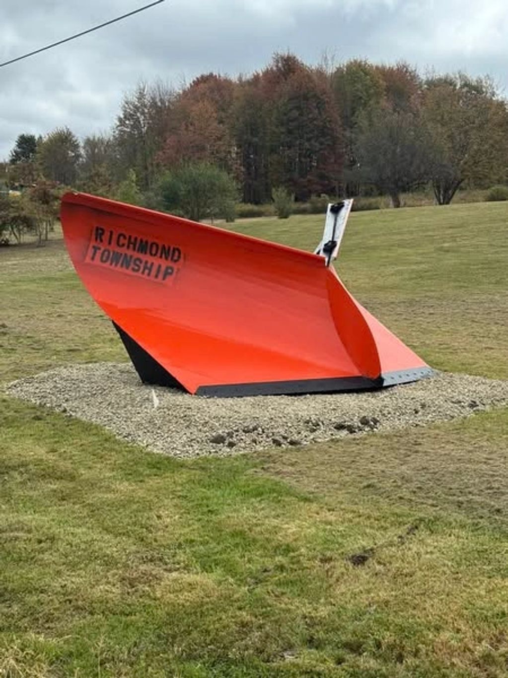 Side View of old large V Style Plow