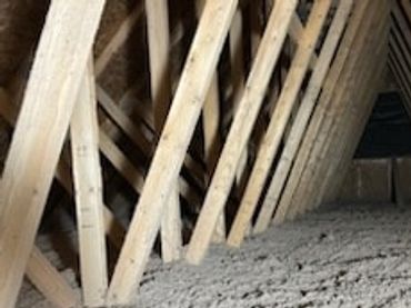 Cellulose in attic