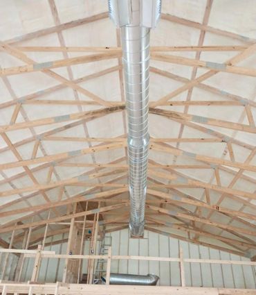 Spray foam in Pole Barn