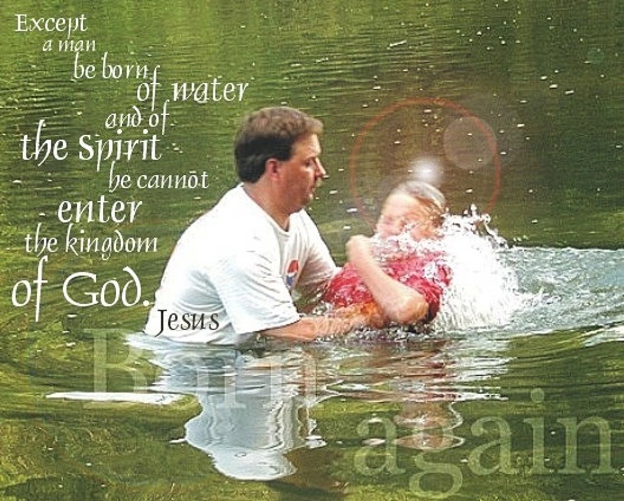 Being baptized for the forgiveness of sins