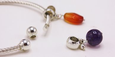 Charms By Nature universal gemstone bracelet and necklace charms. A Chris Wang charms line