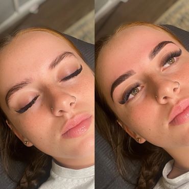 Brow lamination wax and dye