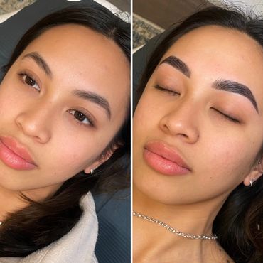 Brow lamination wax and dye