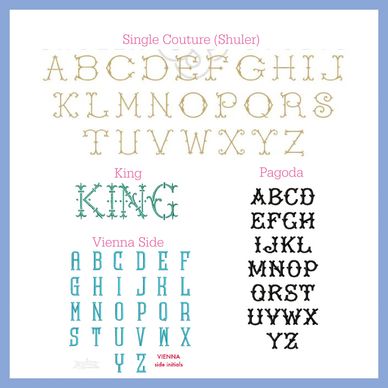 monogram font options