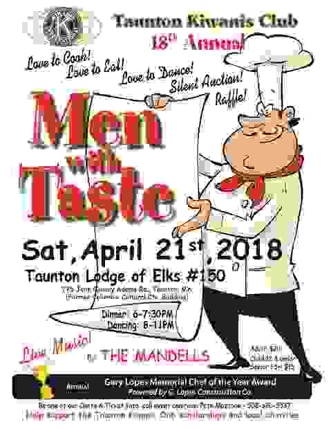 Don't miss our annual "MEN WITH TASTE" event!