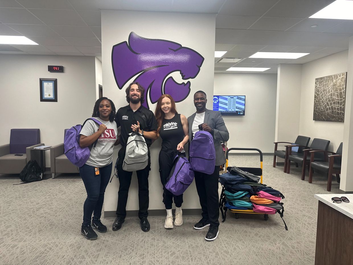 Meeting with Humble Middle School Administrators to begin supplying items on campus.