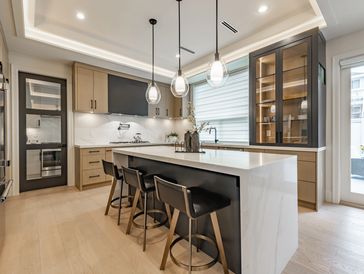 New contruction family home kitchen interior