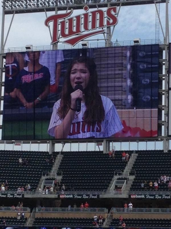 Solo National Anthem Performance- MN Twins