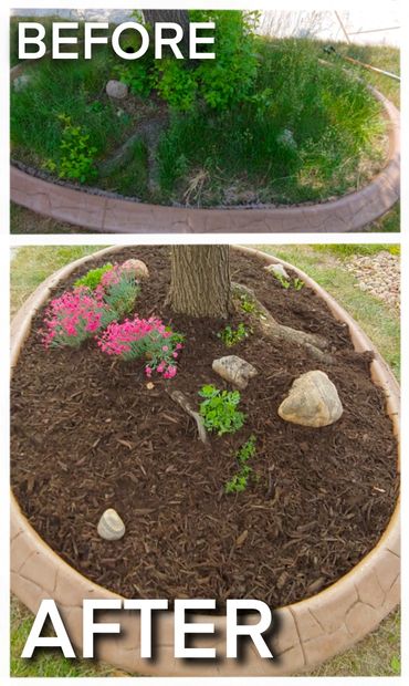 Landscapers and gardeners that install mulch in Denver. Garden make over by Belcaro.