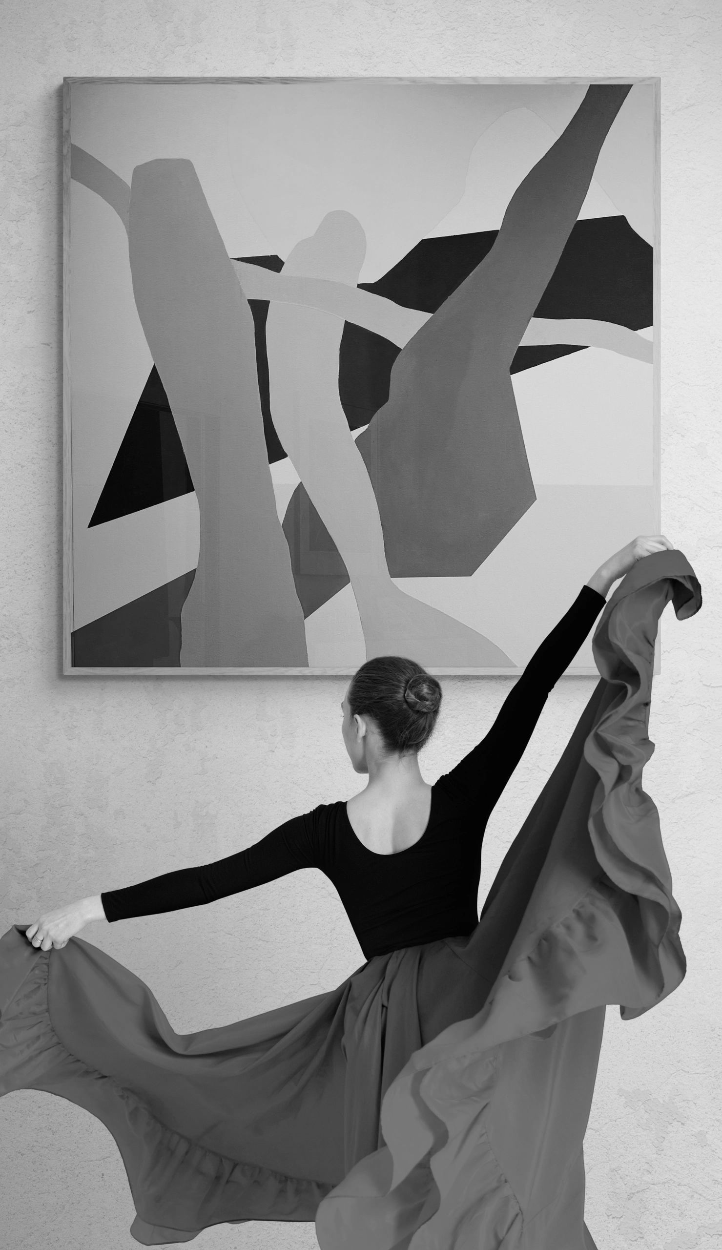 A graceful echo of natural movement and color flow