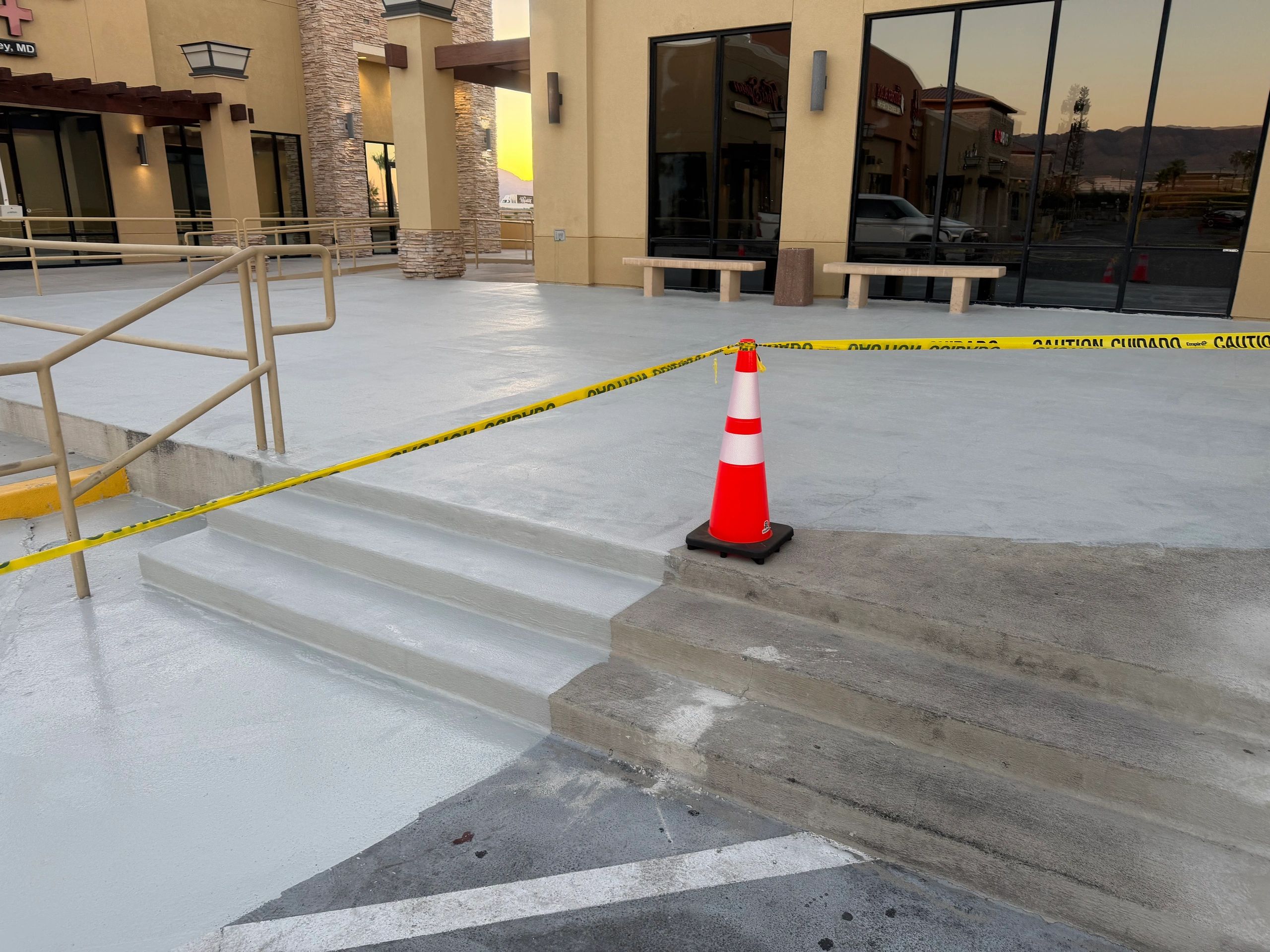 Concrete walkway waterproofing and sealing commercial /Residential