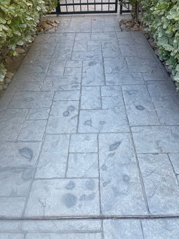 Custom concrete stain