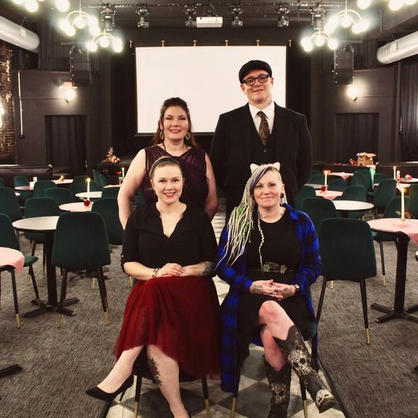 Bambi, James, Alison, and Micci at the 2nd annual Spay-Ghetti and No Meatballs fundraiser in 2025.