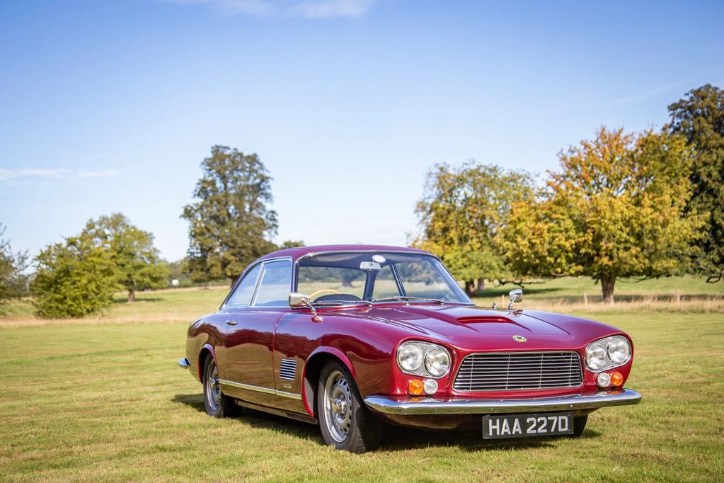1966 Gordon Keeble GT, pictured in the grounds of Glemham Hall.