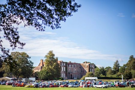 View across the Glemham Estate to the Hall during Classics at Glemham 2020