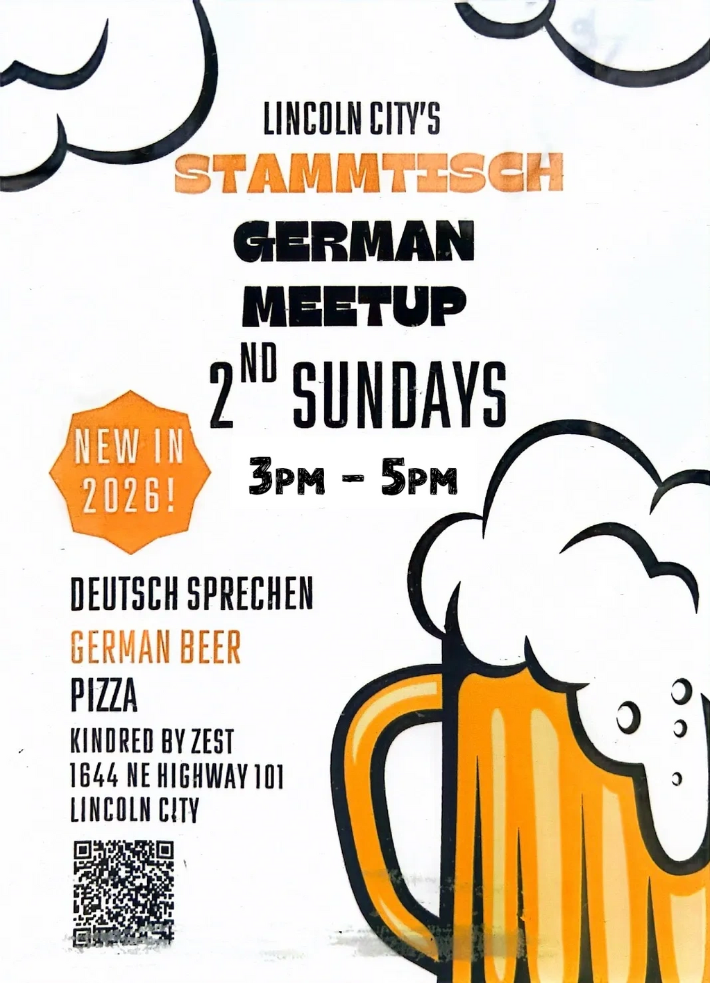 Lincoln City's Stammtisch German Meetup 2nd Sundays 3pm - 5pm Deutsch Sprechen - German Beer - Pizza